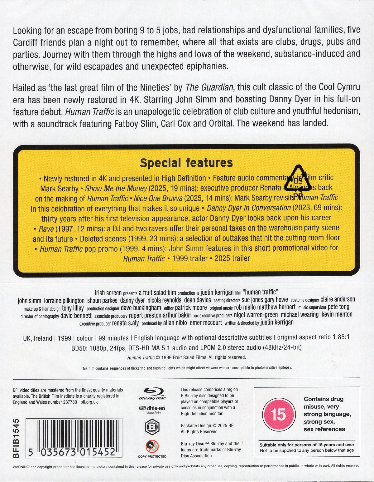 Human Traffic (ej svensk text) (Blu-ray) - 2