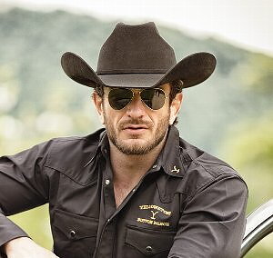 Cowboyhatt wyoming cutter brun 