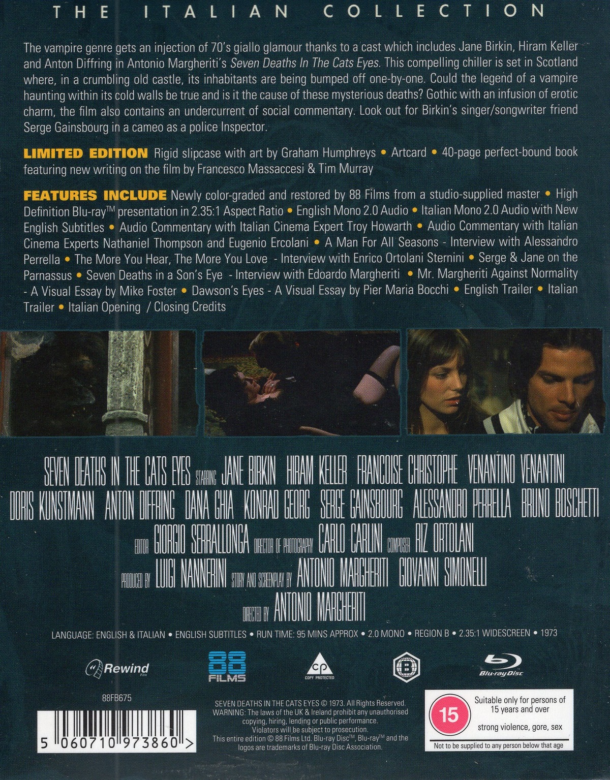 Seven Deaths In the Cats Eye (Deluxe Collector's Edition) (ej svensk text) (Blu-ray) - 2