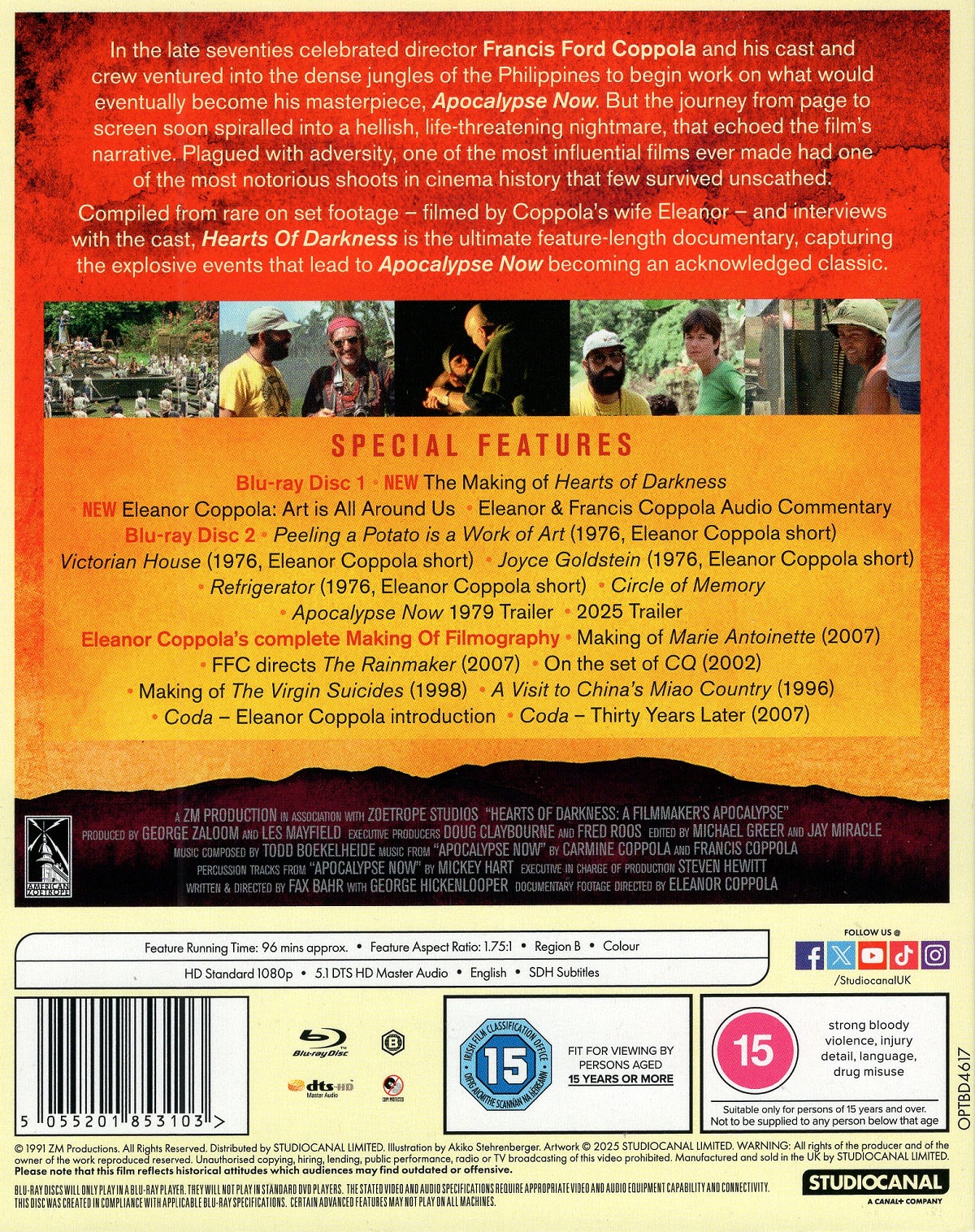 Hearts of Darkness: A Filmmaker's Apocalypse (ej svensk text) (Blu-ray) - 2