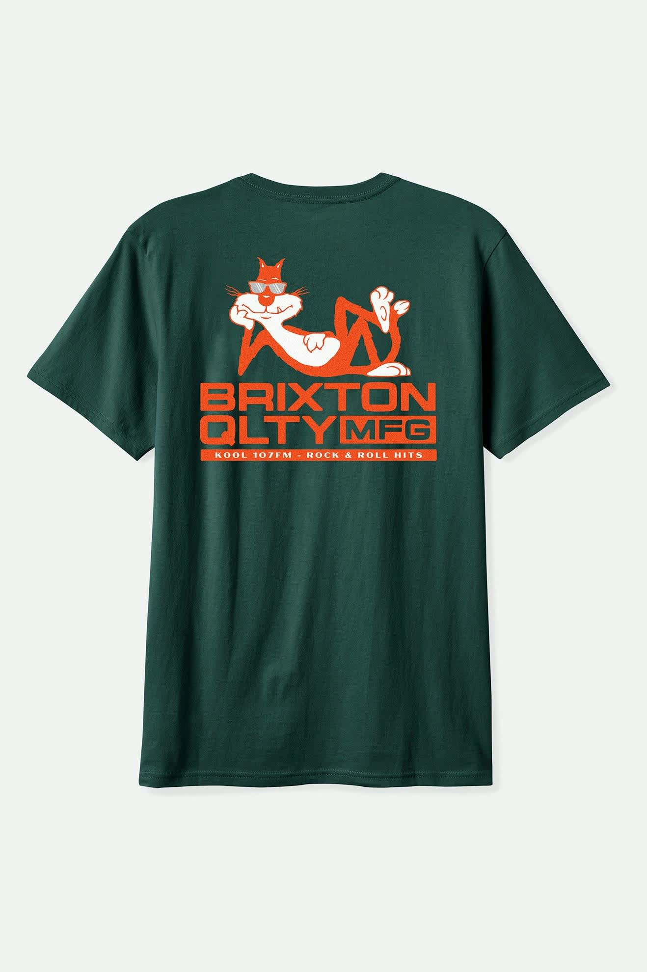 Brixton cool cat standard t-shirt emerald green