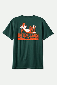 Brixton cool cat standard t-shirt emerald green