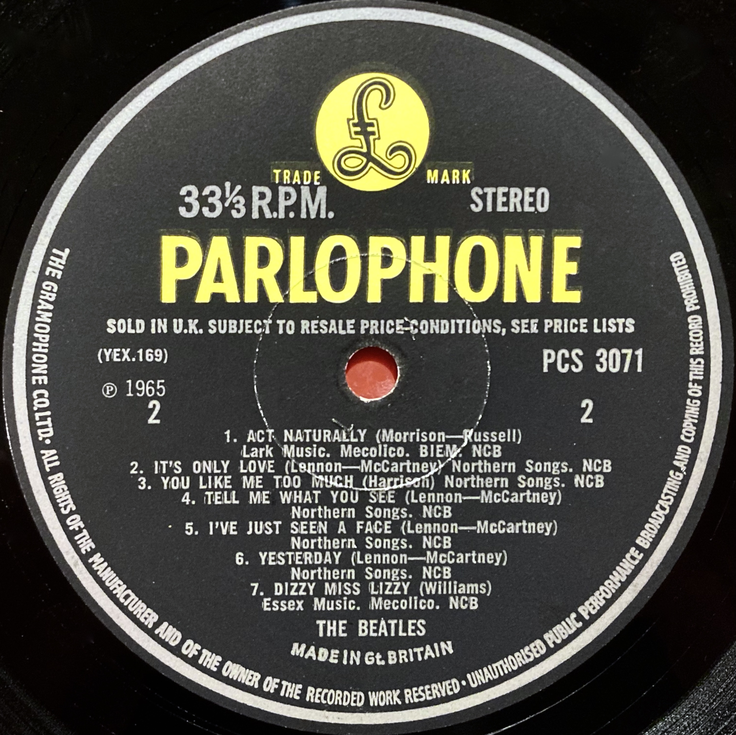 BEATLES - Help! UK Stereo LP 1965 - 4