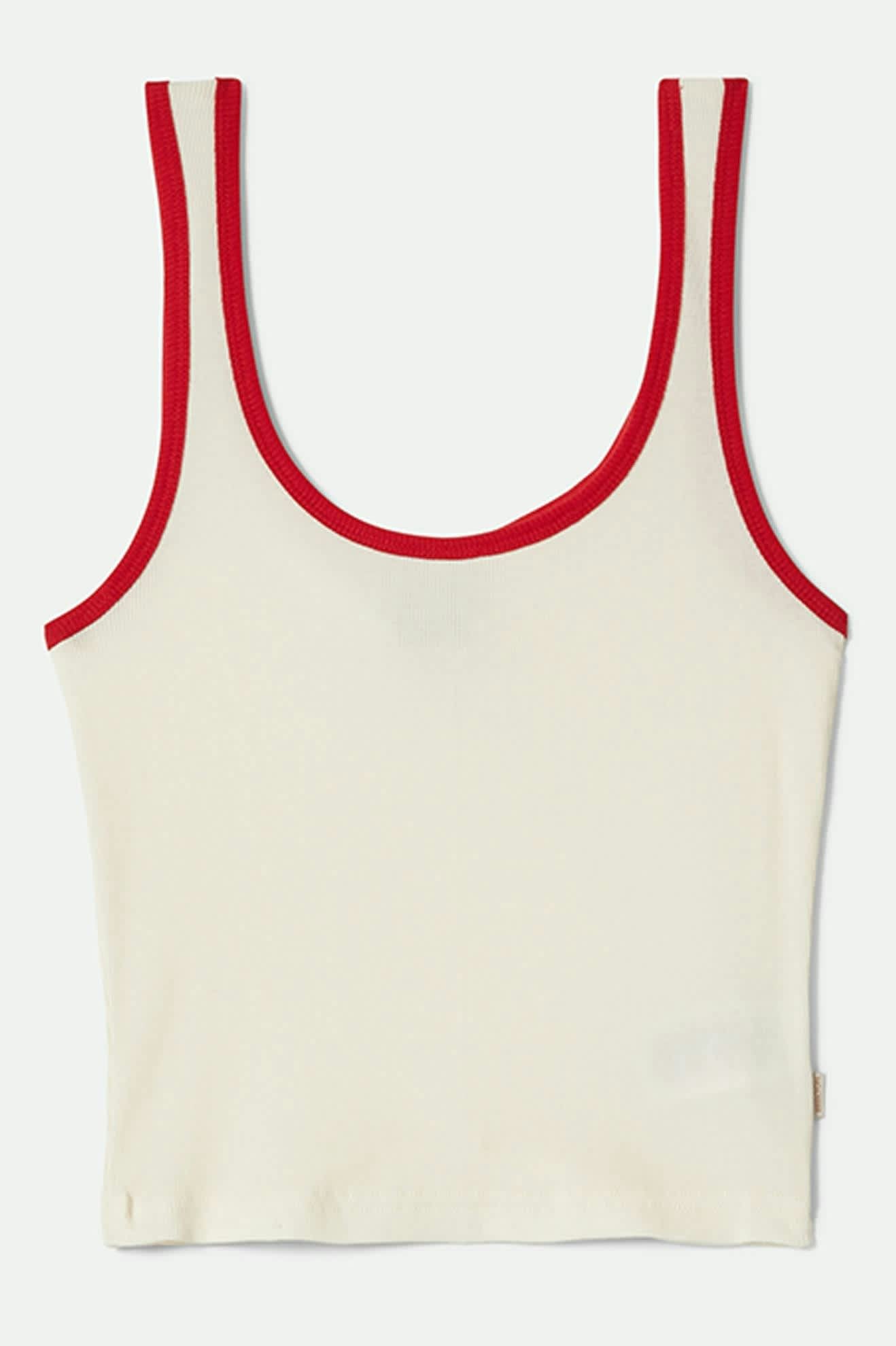 Ringer tank top i 70-talsfärger vit - 2