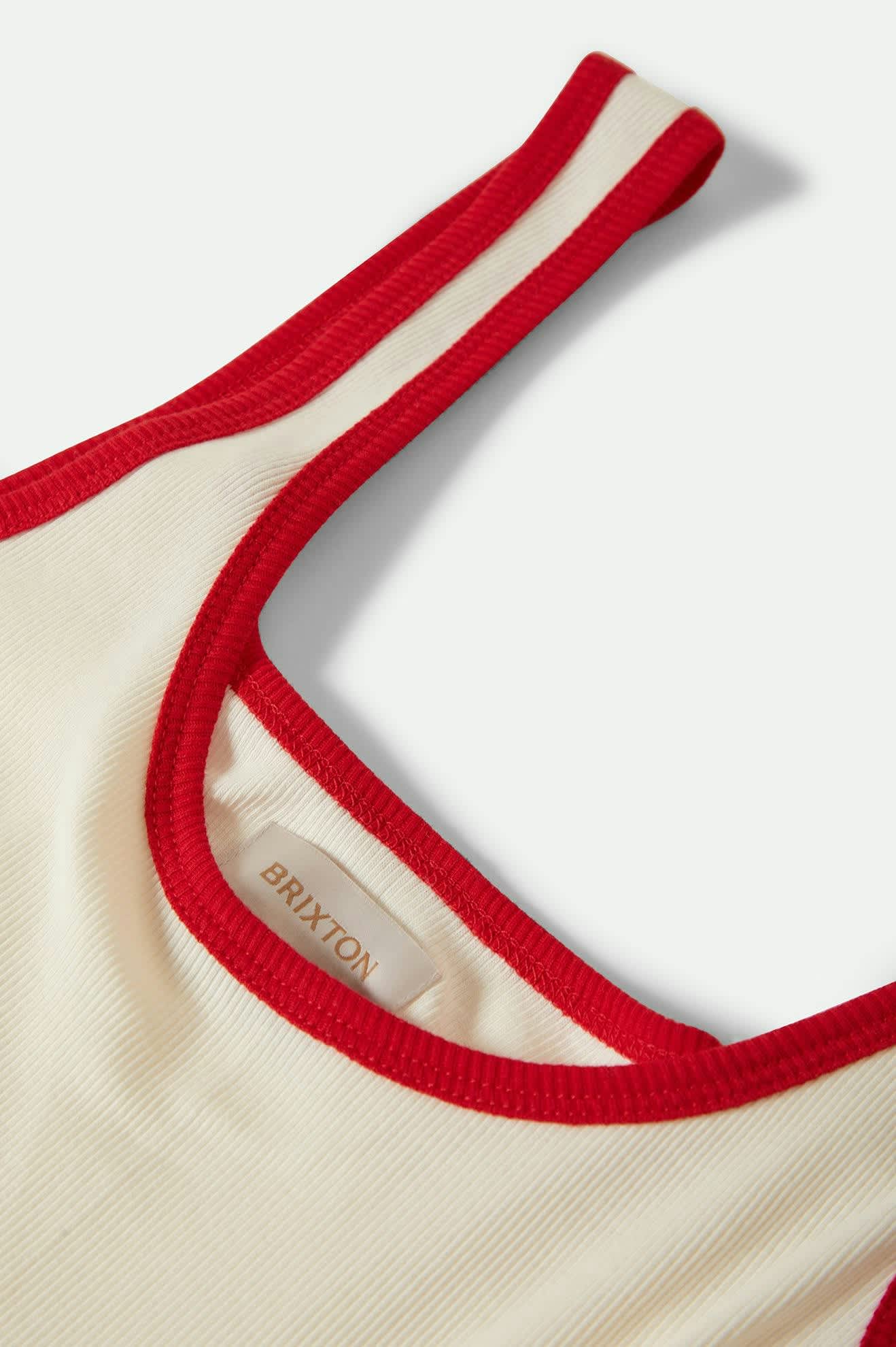 Ringer tank top i 70-talsfärger vit - 8