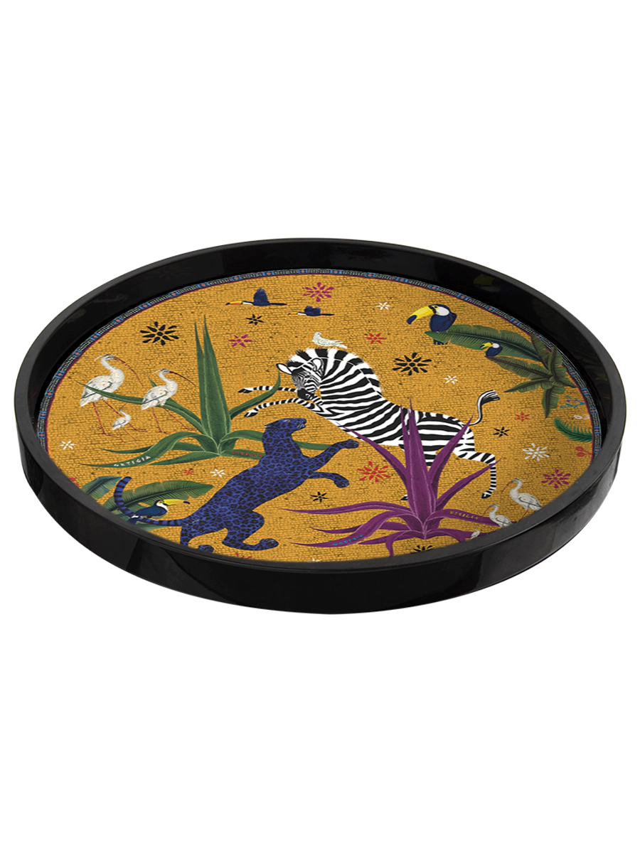 ORTIGIA Tray  Jungle Sahara Rund 40x40 cm - 3