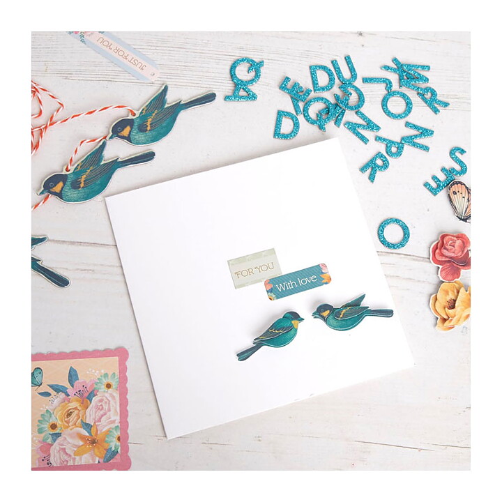 Bee & Bumble Gift Kit - Cardmaking Box Bluebirds & Roses