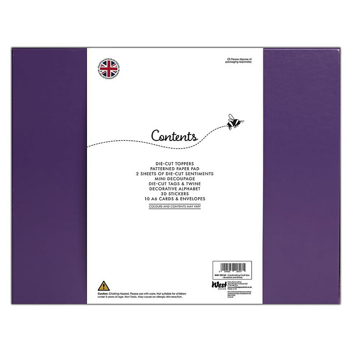 Bee & Bumble Gift Kit - Cardmaking Box Bluebirds & Roses