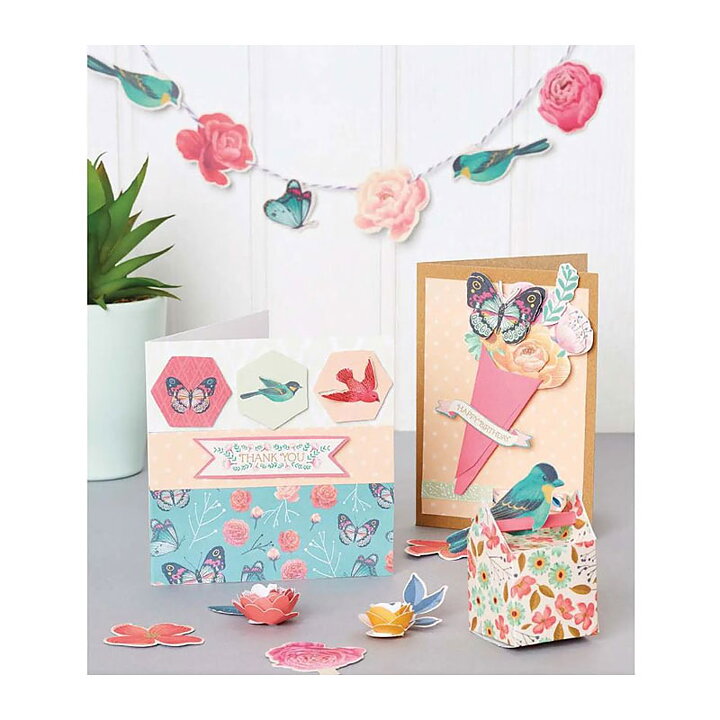 Bee & Bumble Gift Kit - Cardmaking Box Bluebirds & Roses