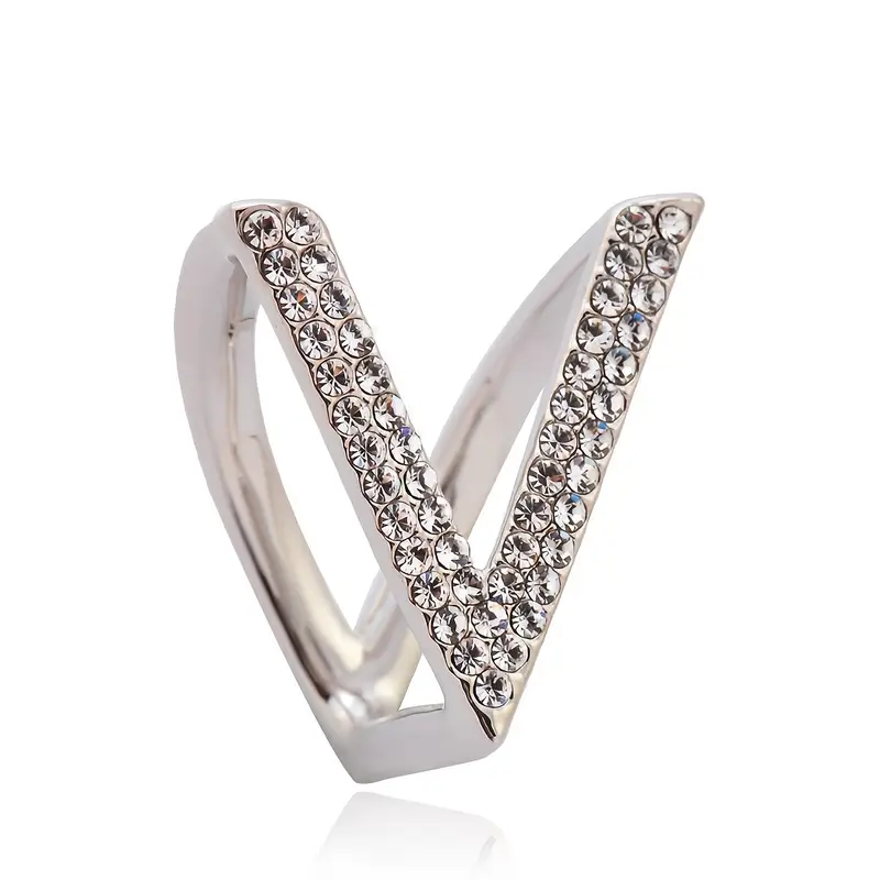 Sjalspänne  V med bling