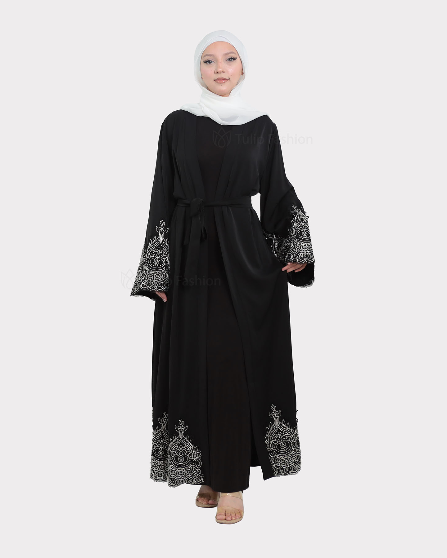 Open Abaya - Black
