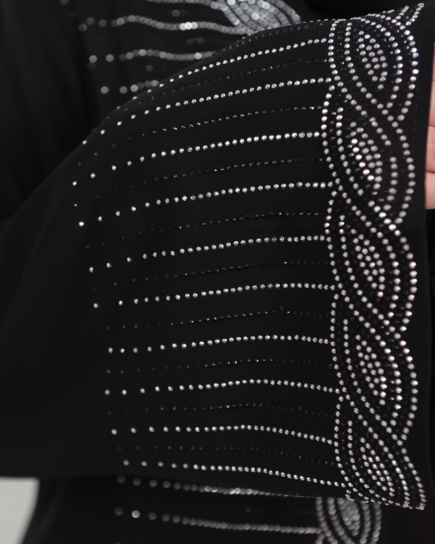 Open Abaya - Black - 5