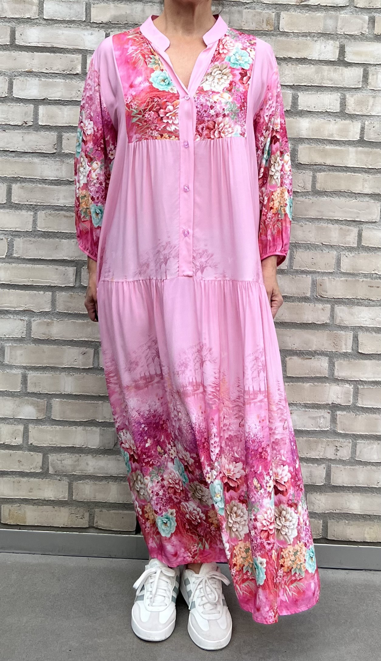 Soulful Klänning Milano Flower Rosa