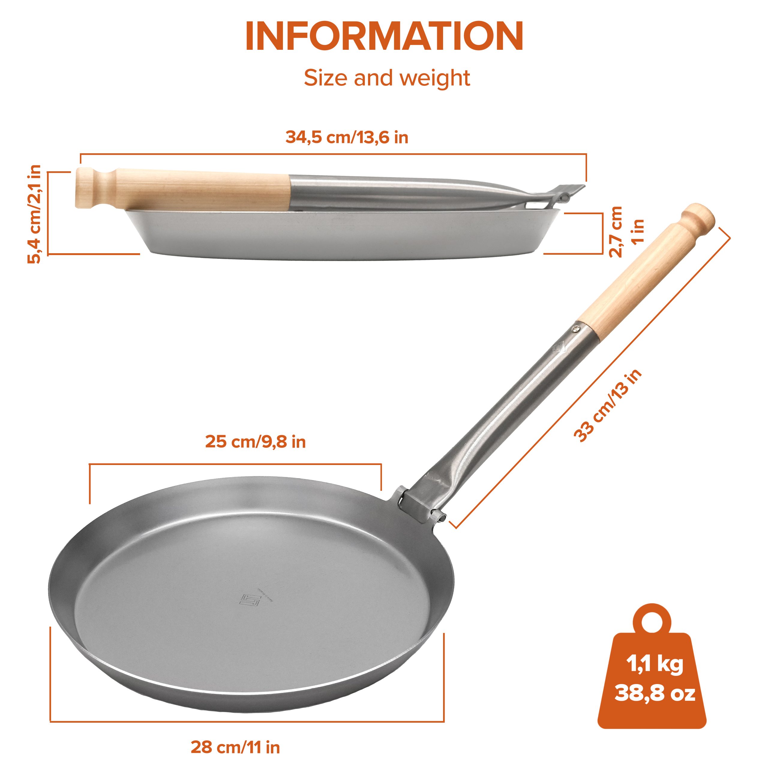 Stabilotherm Jägarstekpanna Original S4/XL 28cm - 8