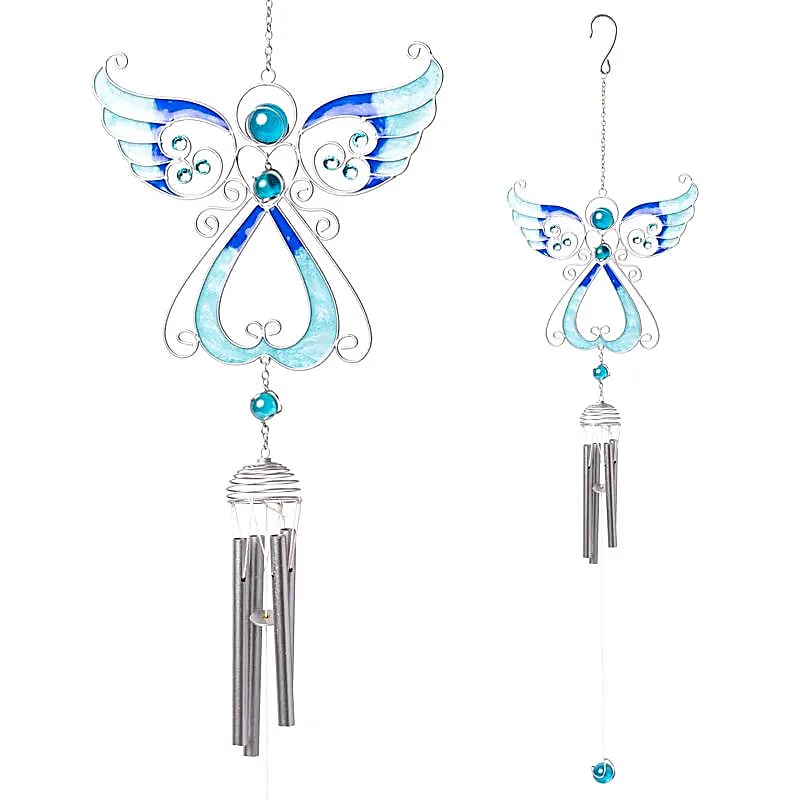 Vindspel ängel blå