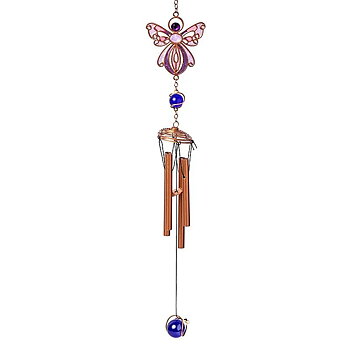 Vindspel ängel rosa