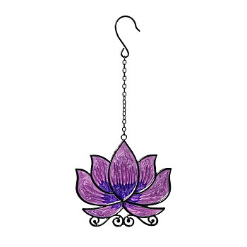 Fönsterhängare lotus lila