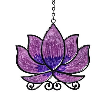Fönsterhängare lotus lila