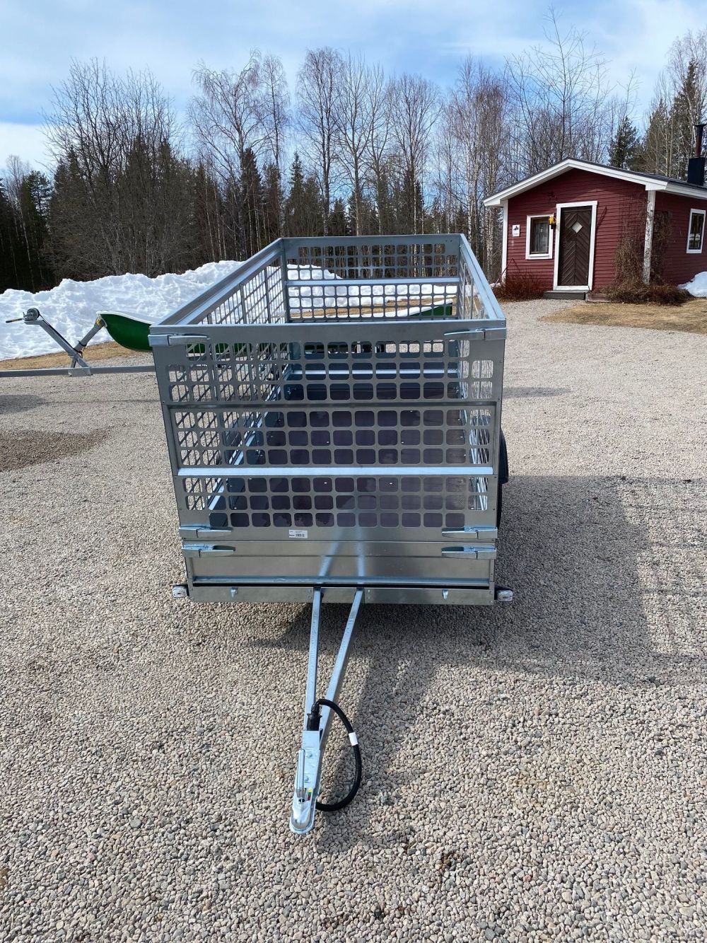 Nätgrindsvagn Muuli 1250XL + Nätgrind/Gallergrind 90cm (EU-Trailer/80 Km/h) - 6