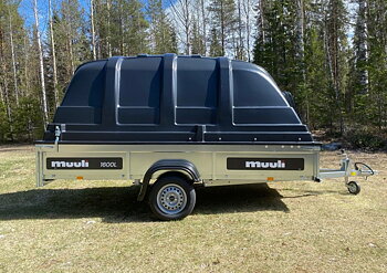 Kåpsläp Muuli 1600L + Jaxal 125cm (EU-Trailer/80 Km/h)