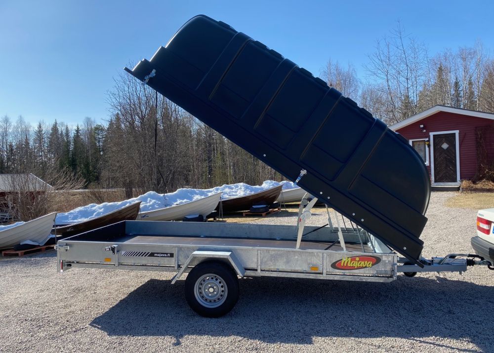 Kåpsläp Majava M 8540 J + Jaxal 125cm (Bromsad/80 Km/h) - 7