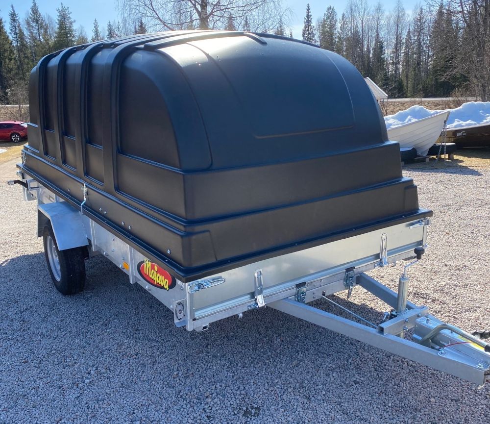 Kåpsläp Majava M 8540 J + Jaxal 125cm (Bromsad/80 Km/h) - 5