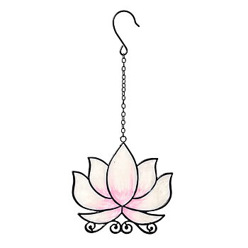 Fönsterhängare lotus vit