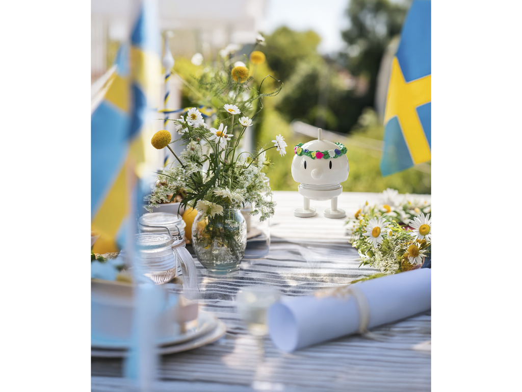 Hoptimist Midsommar Bumble Hoptimist 4,5 x 5,9 x 7,5 cm S White/vit - 4
