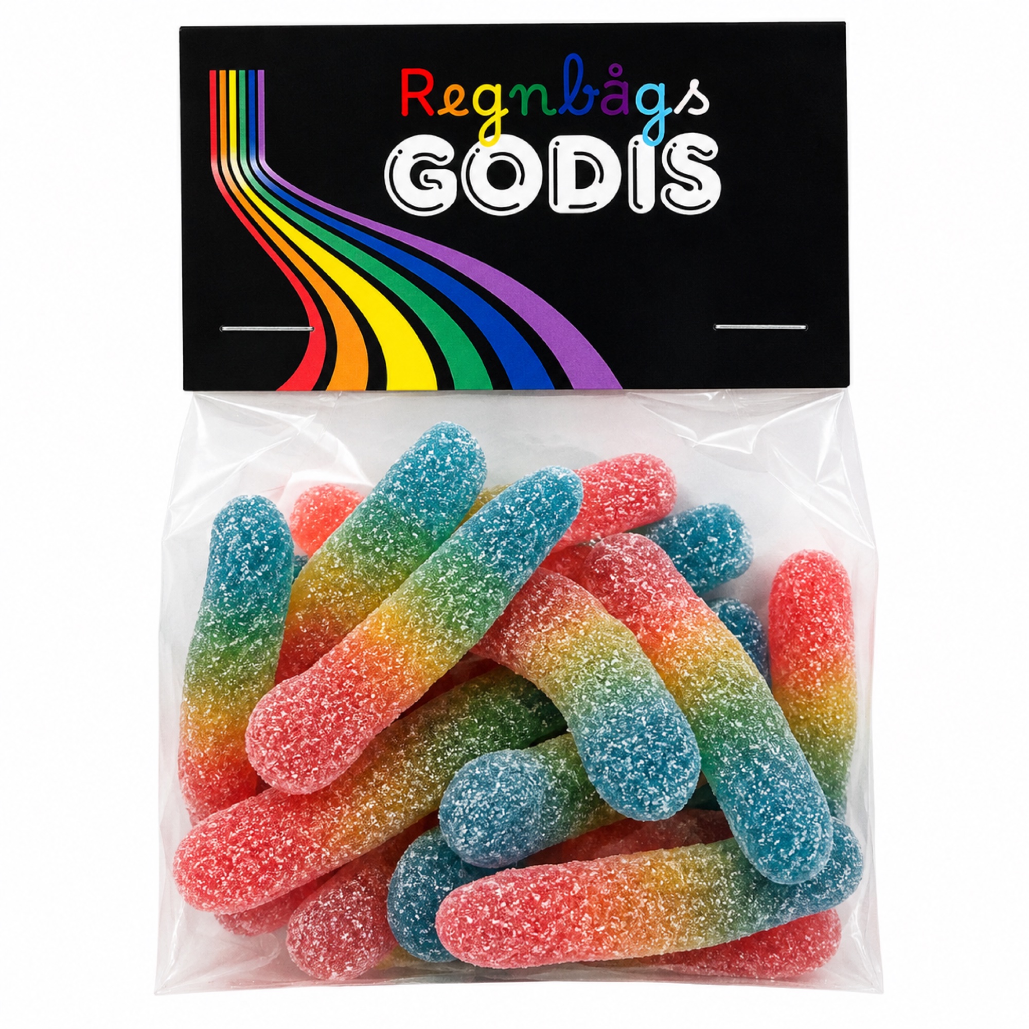 Regenbogen-Raupen - Regenbogen-Bonbons