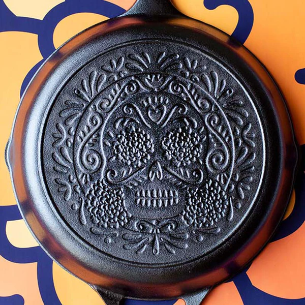 Lodge Seasoned Cast  Iron Sugar Skull Skillet - 2