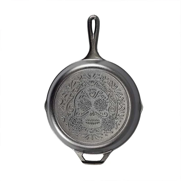 Lodge Seasoned Cast  Iron Sugar Skull Skillet - 6