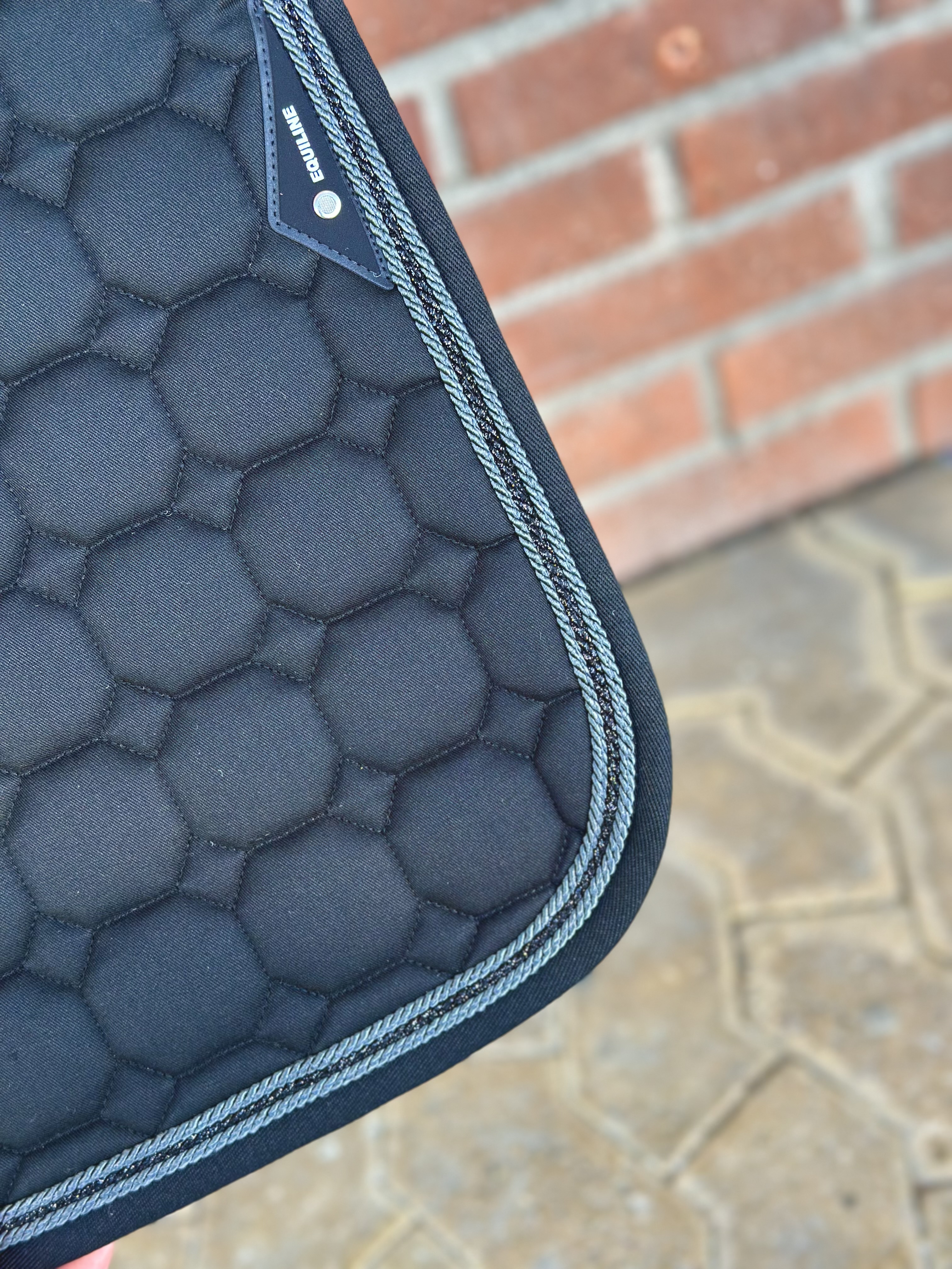 Equiline Octagon 3 flätor svart m grått - 3
