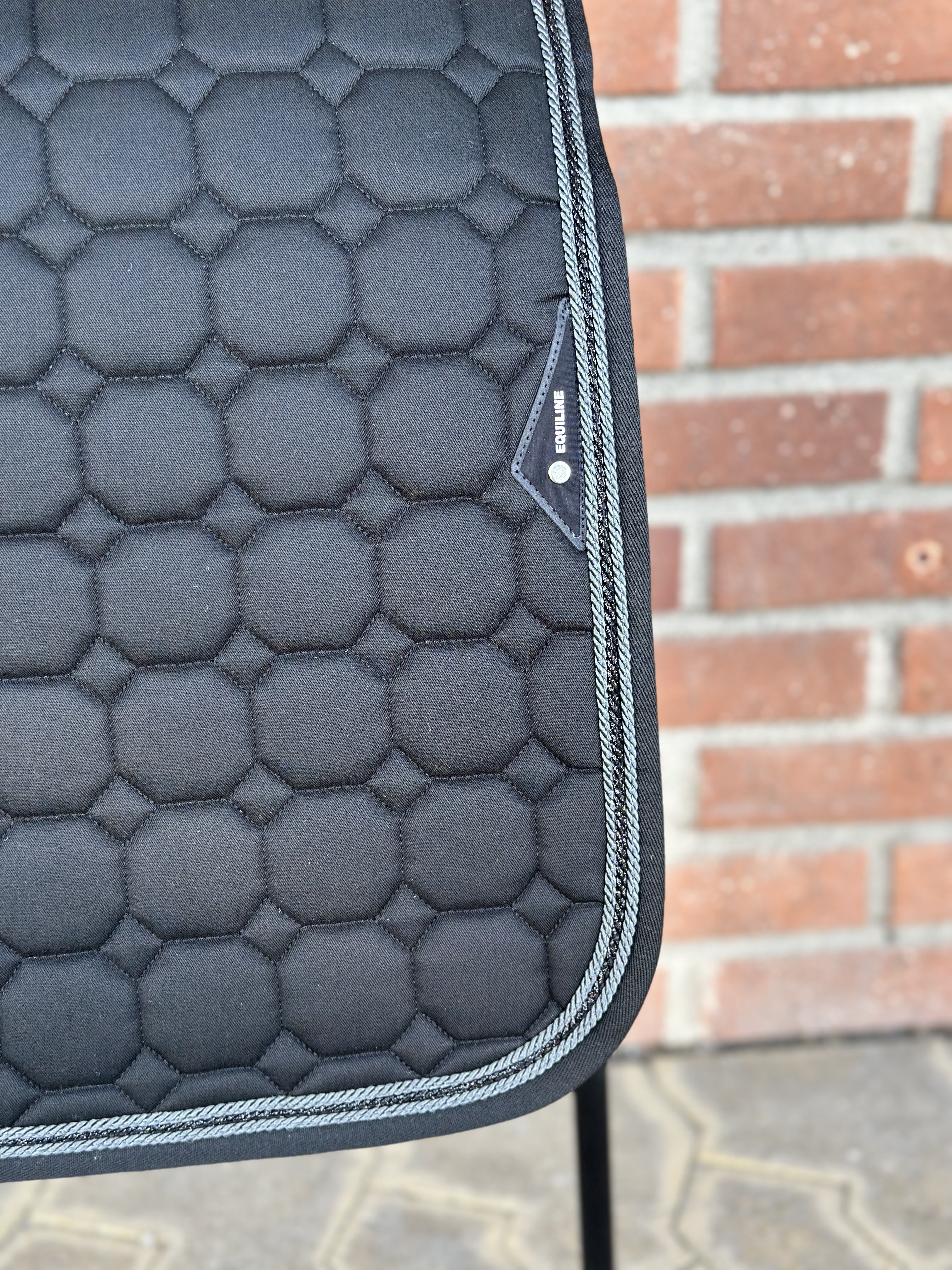 Equiline Octagon 3 flätor svart m grått - 2