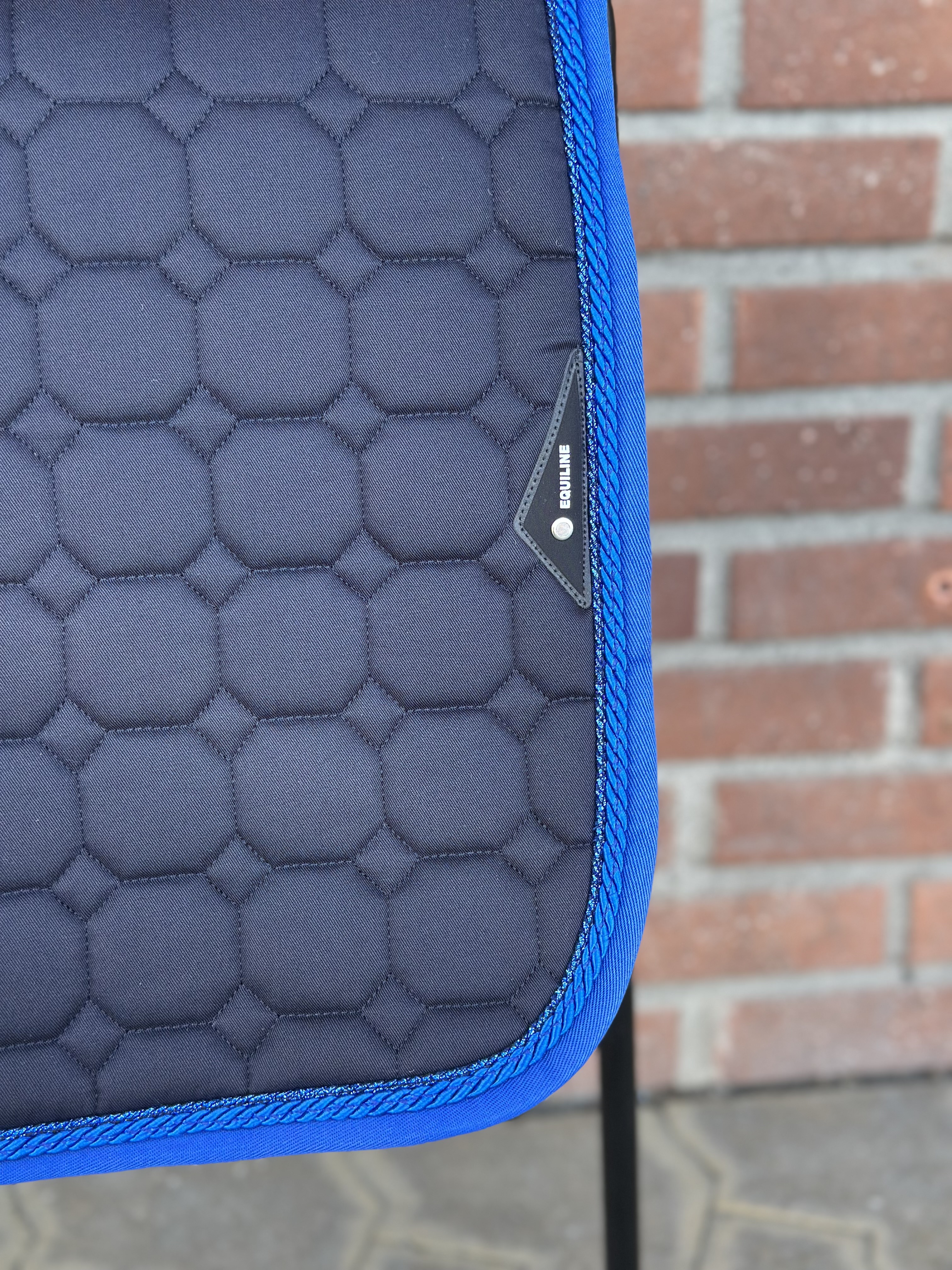 Equiline Octagon 2 flätor + kantband marint m royal blue - 2