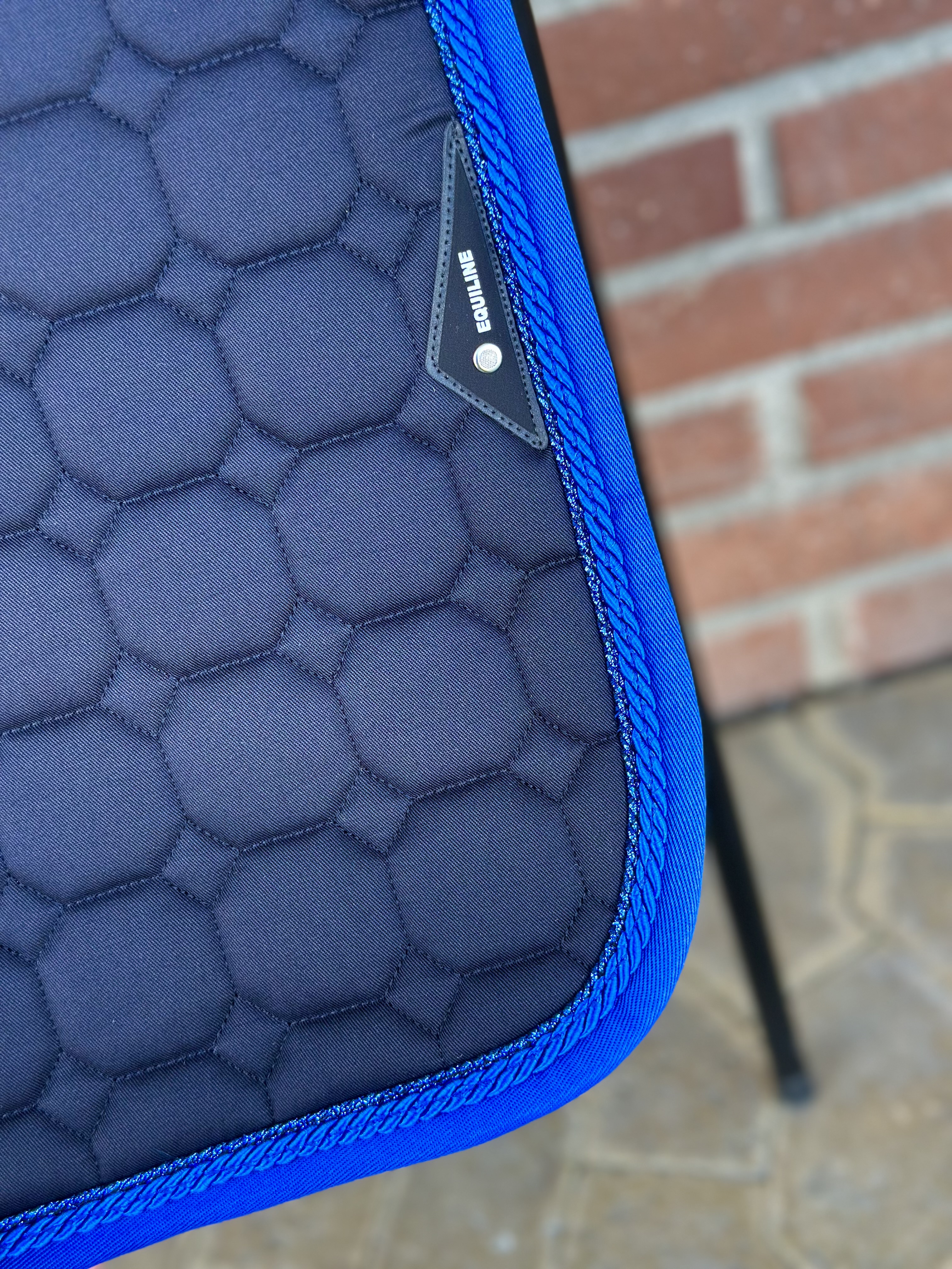 Equiline Octagon 2 flätor + kantband marint m royal blue - 3