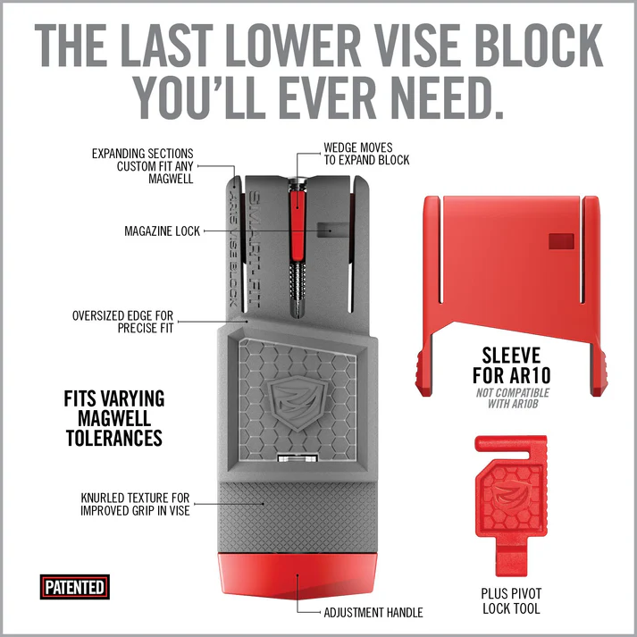 Smart-Fit® AR15 Vise Block With Sleeve For AR10* - 6