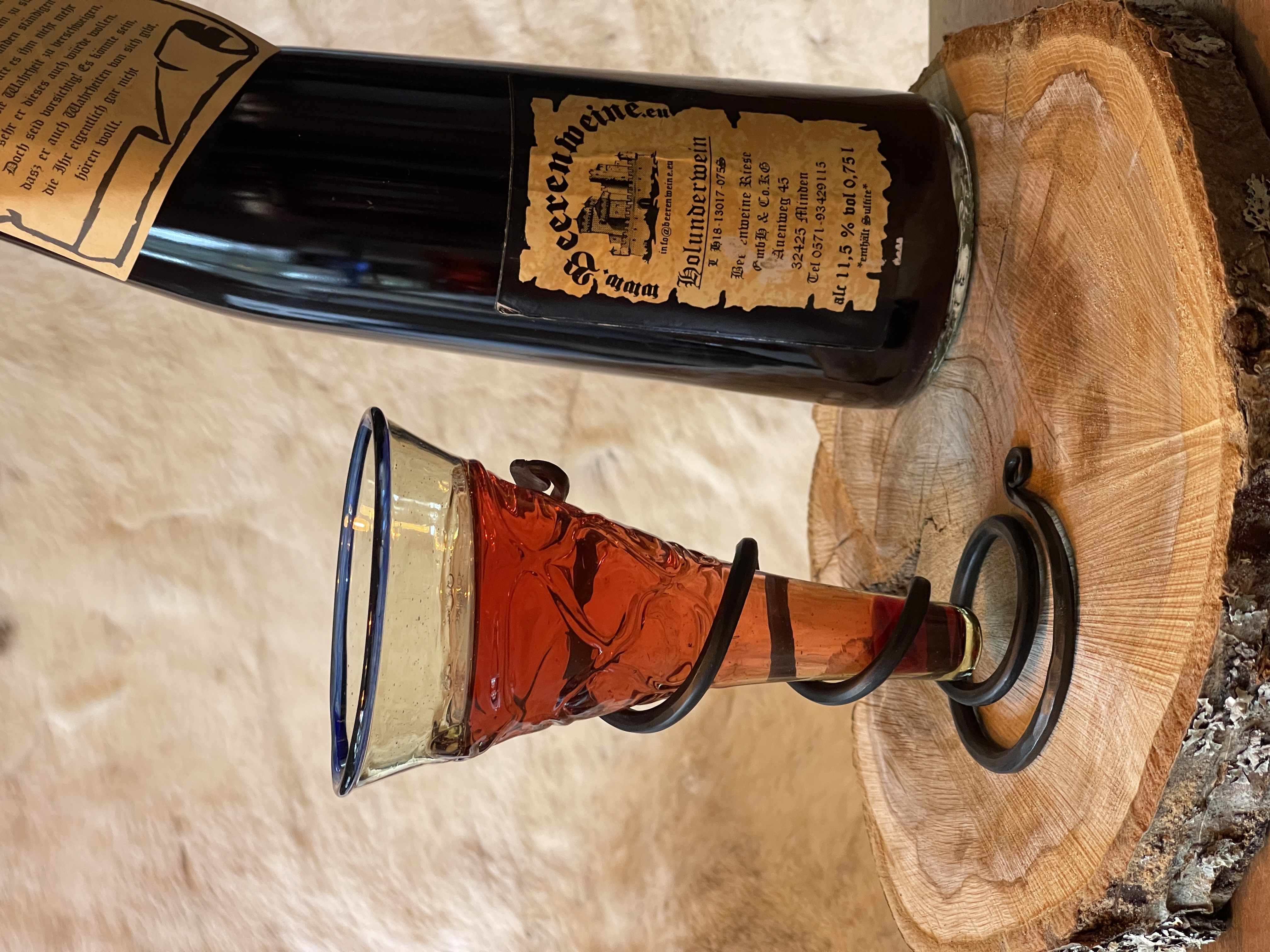 Weingläser - Trichterbecher mit Schmiedehalter - 3