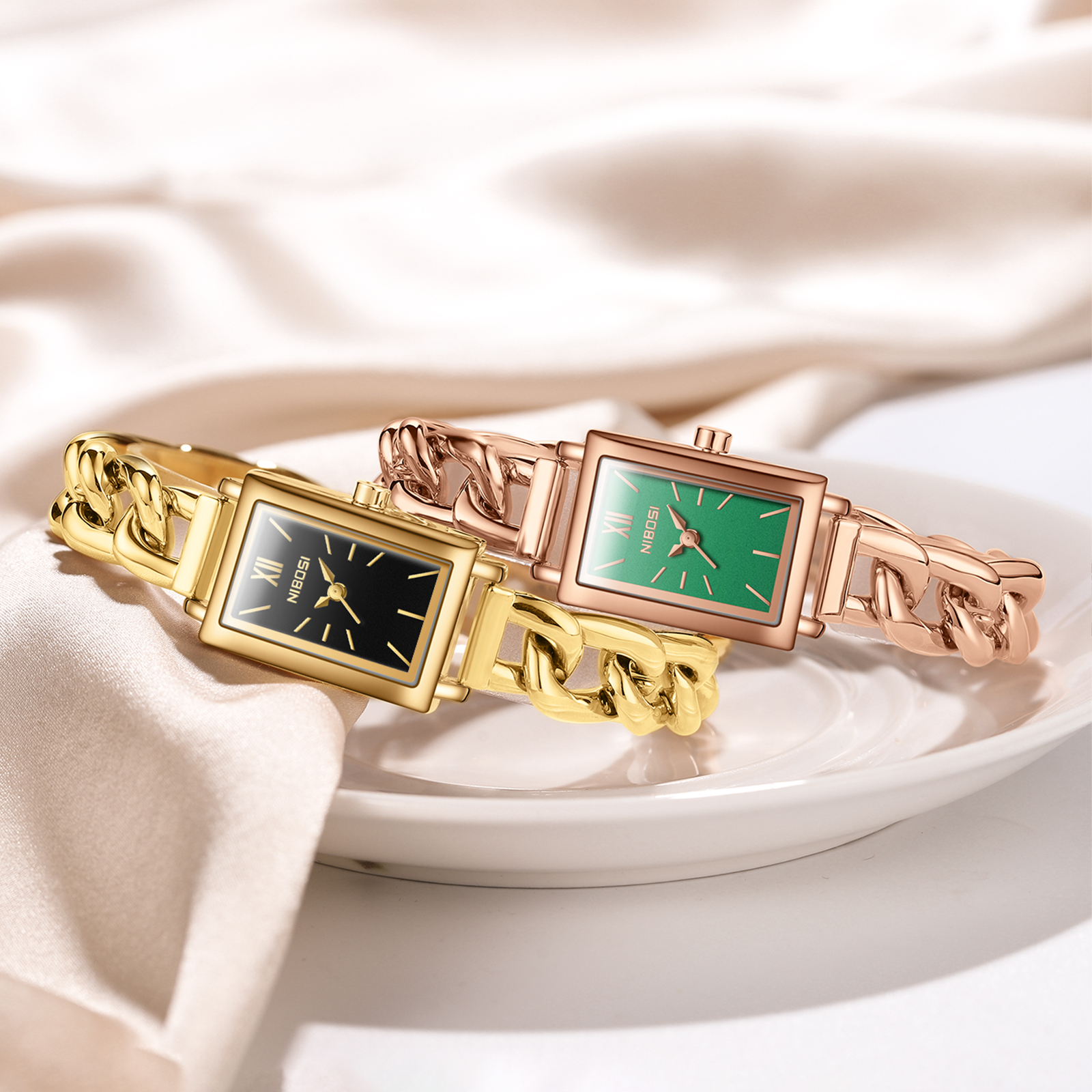 Nibosi Montrelle Rose Gold Green - 7