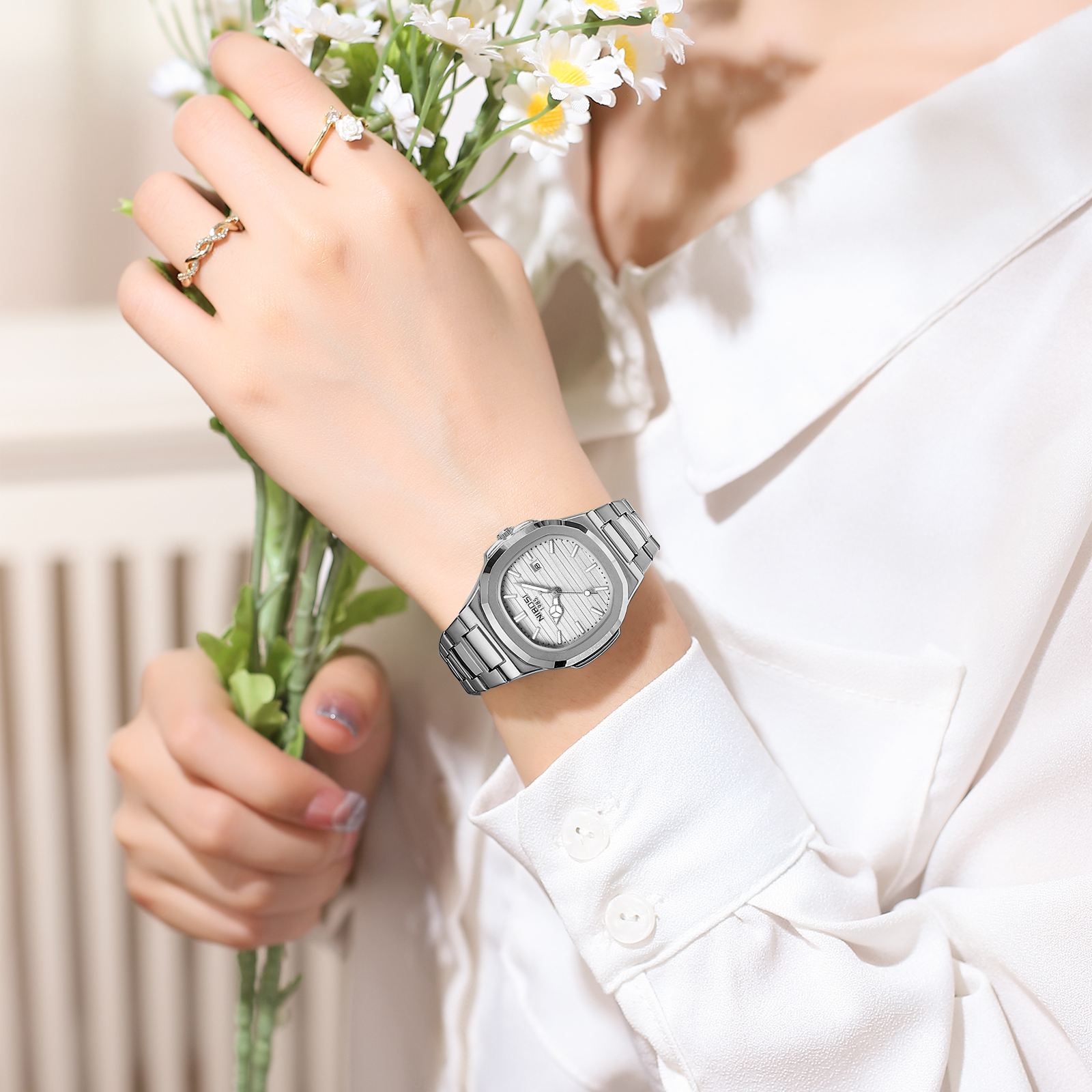 Nibosi Astronaut Ladies Silver - 8