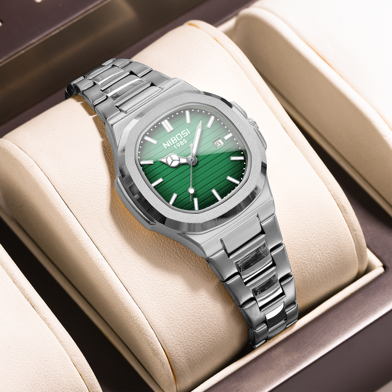Nibosi Astronaut Ladies Silver Green - 5