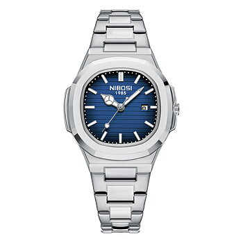 Nibosi Astronaut Ladies Silver Blue