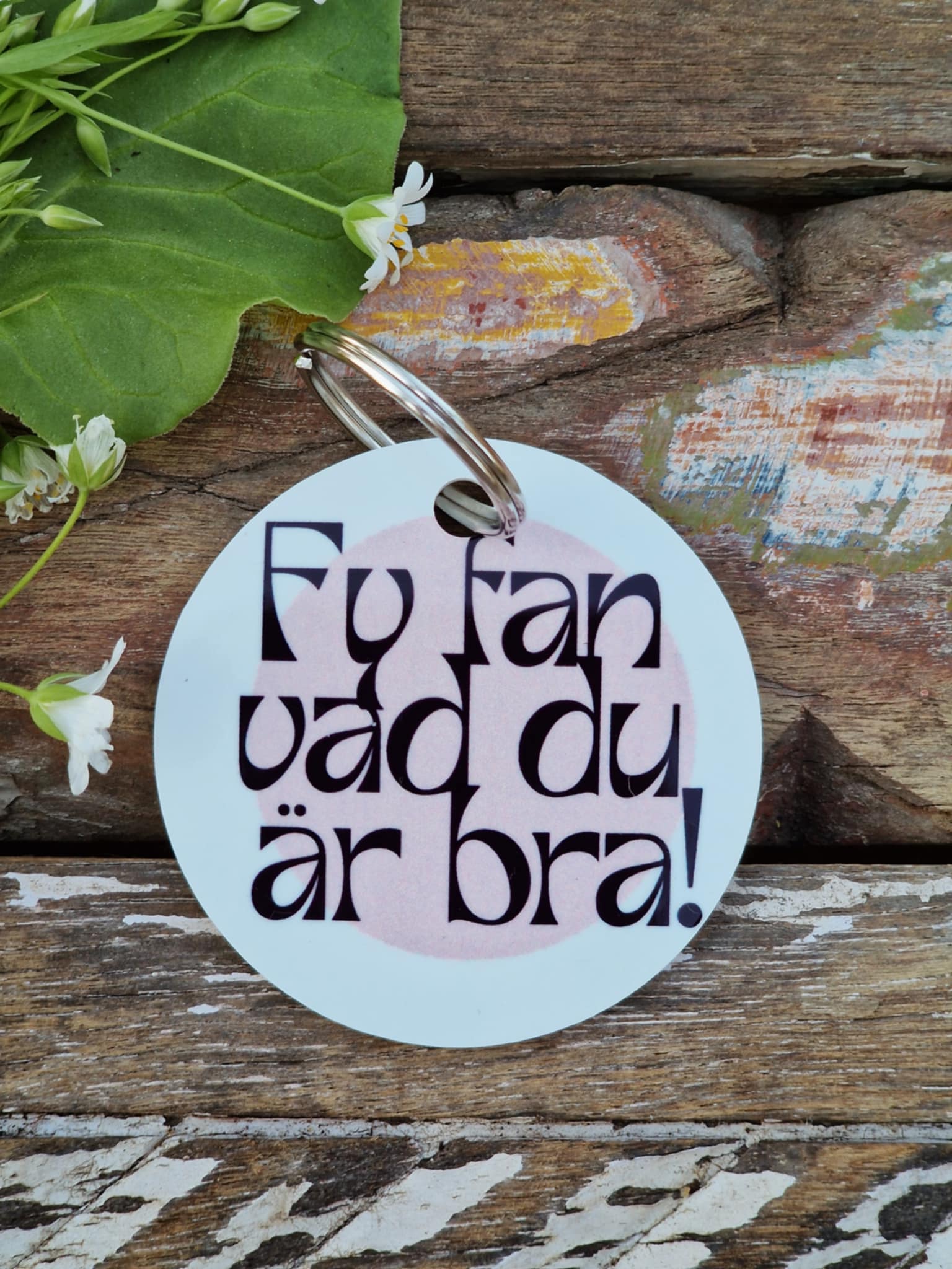 Nyckelring  "Grattis till studenten! Fy fan vad du är bra!