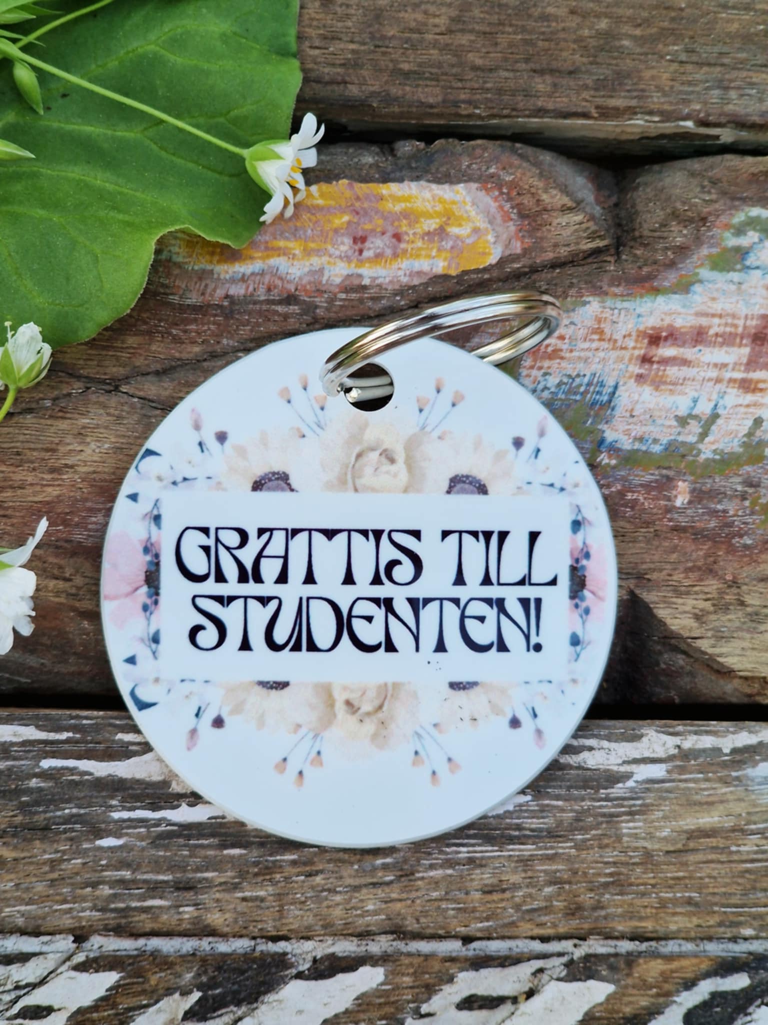 Nyckelring  "Grattis till studenten! Fy fan vad du är bra!