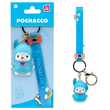 Hello Kitty and Friends 3D nyckelring/bag charm - Raincoat Series - Pochacco