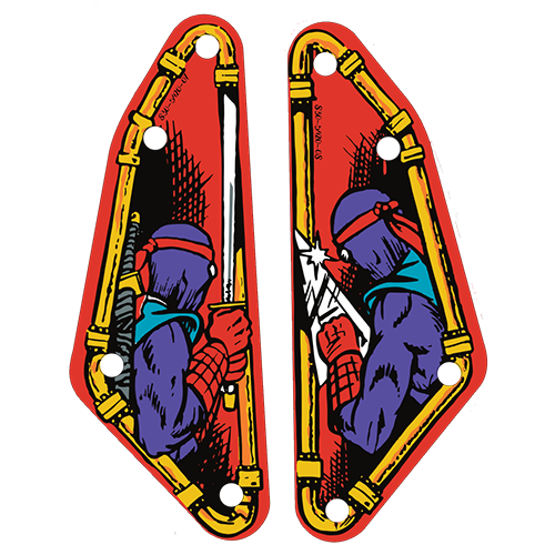Teenage Mutant Ninja Turtles (Data East) - Slingshot Plastics (pair)