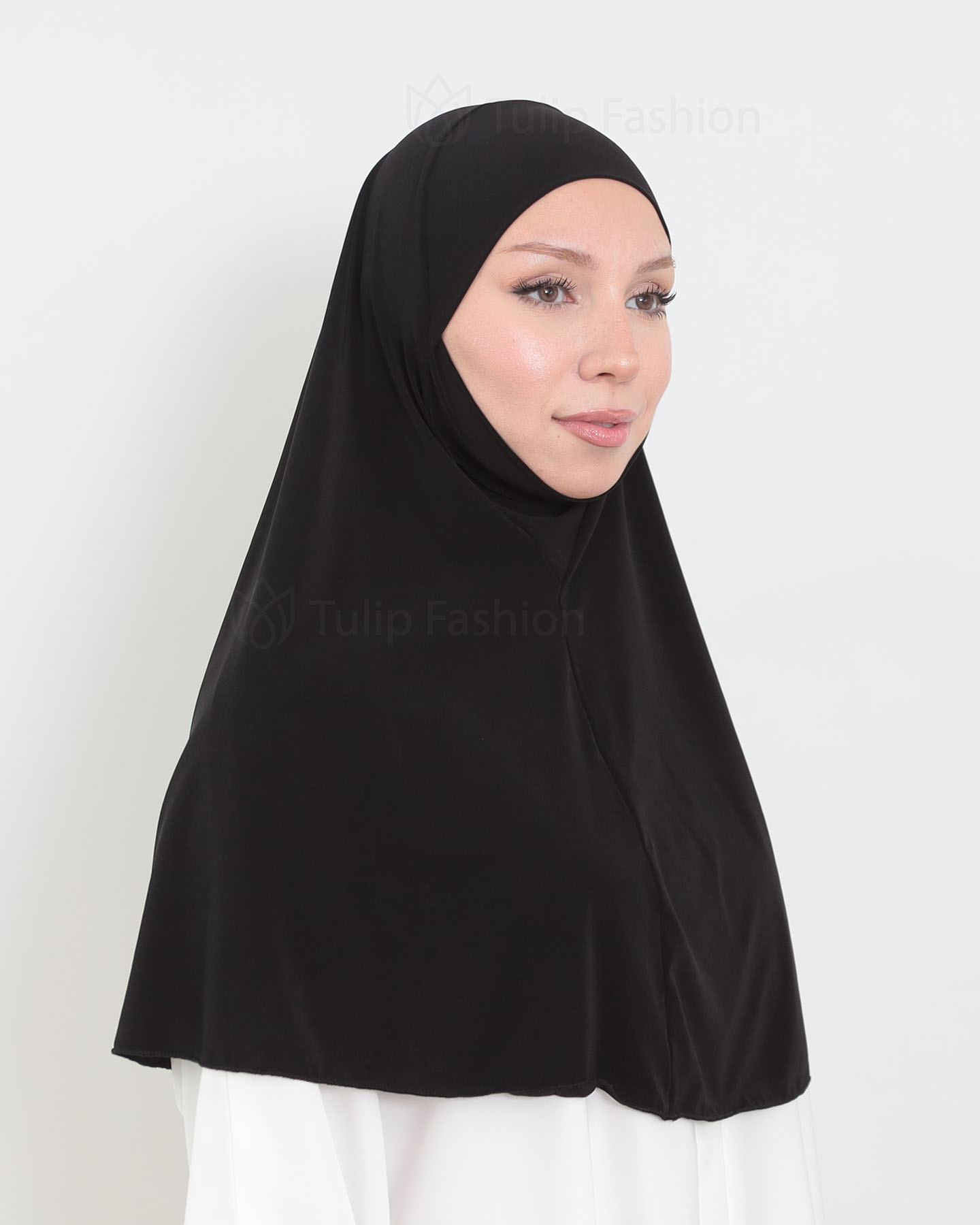 Hijab - Al Amira X-Large Lycra - Black - 2