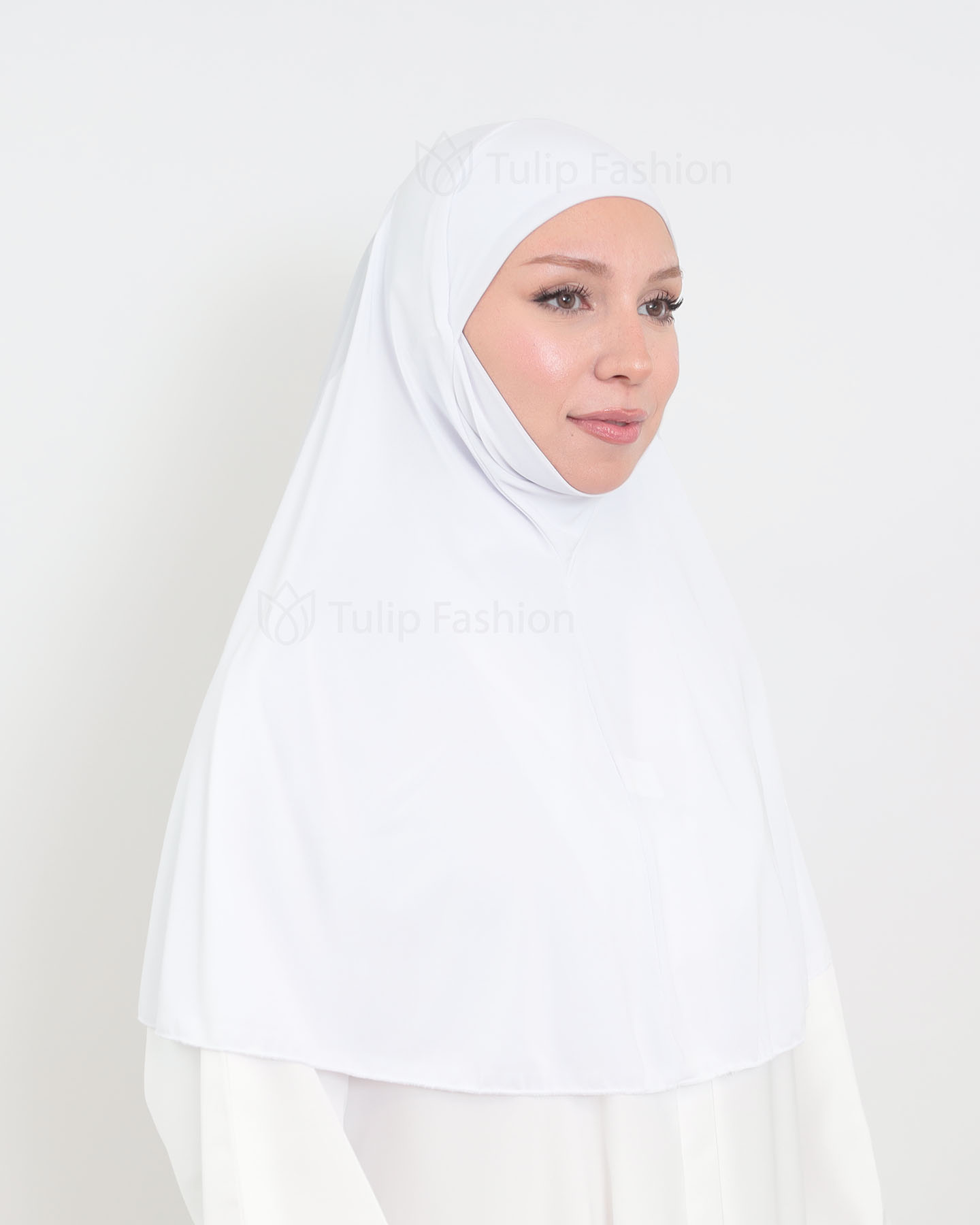 Hijab - Al Amira X-Large Lycra - Vit - 2