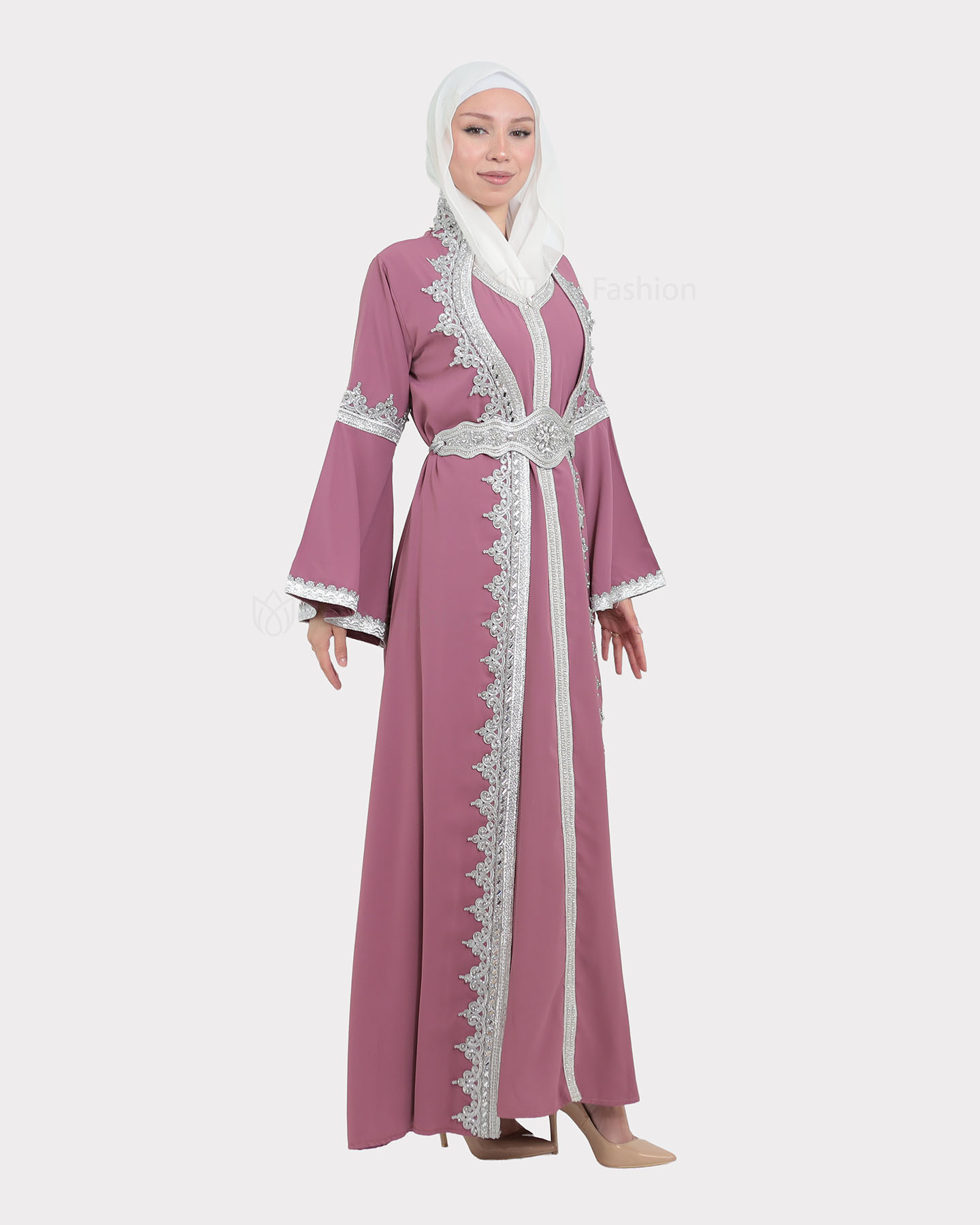 Abaya - Mauve - 2