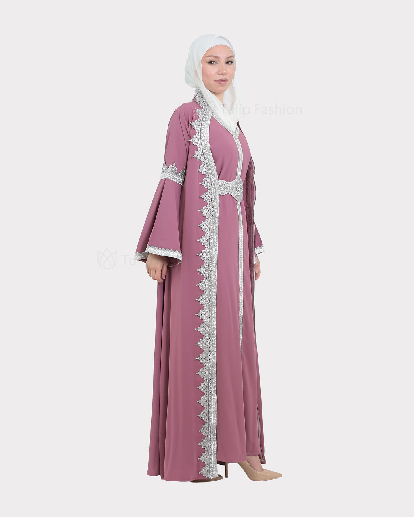 Abaya - Mauve - 9