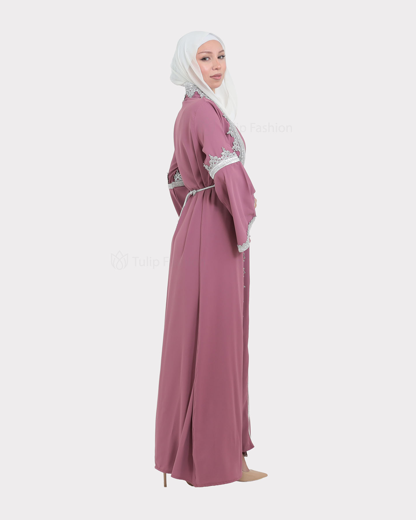Abaya - Mauve - 3